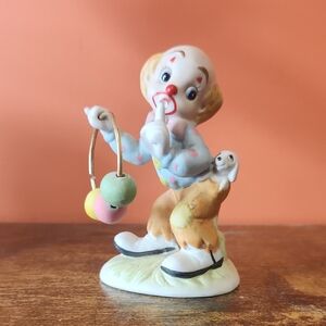 Vintage (1984) Lefton China Clown Figurine